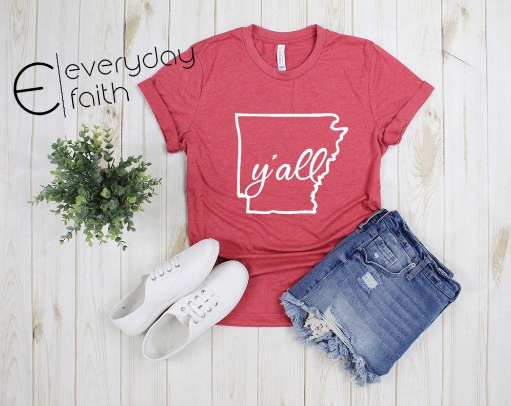 Ya'll; Arkansas; State Shirt
